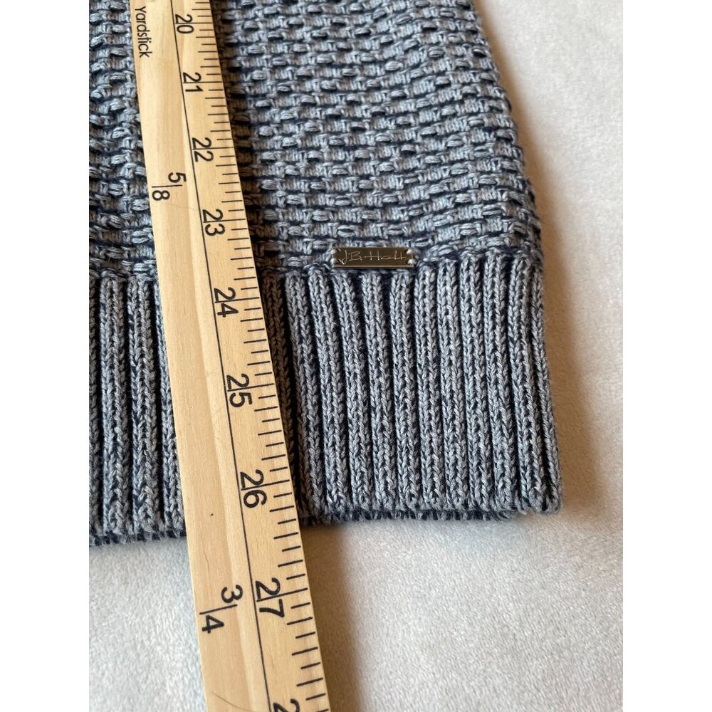 J. Hall M Cotton Waffle Knit Half-Zip Grampacore Sweater Y2K Medium - Picture 8 of 10